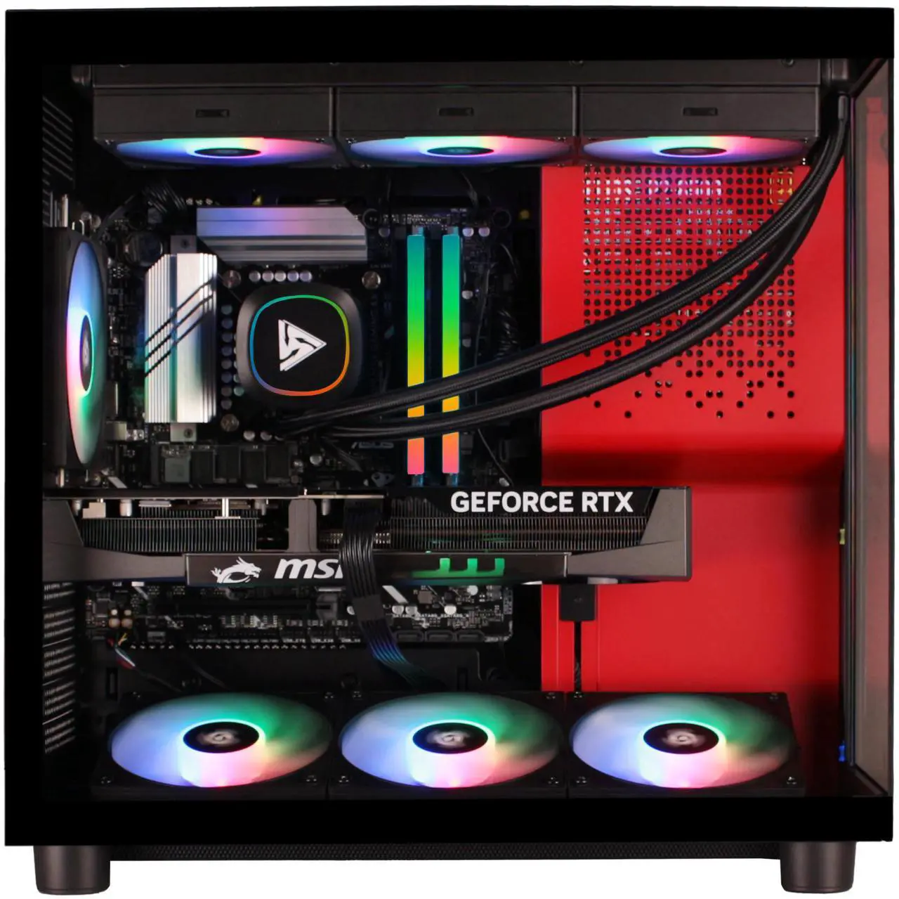 STORMCRAFT Gaming PC PHANTOM INTEL Core Ultra 7 265F NVIDIA RTX 5080 - AI Powered 32GB DDR5 6000MHz RGB 2TB NVMe SSD 360mm AIO 850W PSU Windows 11 Home-PH265F0CC-580N1