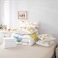 thumbnail image 5 of Homewish Watercolor Rainbow Child Bedding Comforter Set 7-Piece, Gold Cloud Sun Moon King Bedding Sets, Kawaii Cartoon Butterfly Reversible Bed Sheets, Breathable Home Decor, 5 of 7