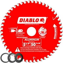 Diablo D053850NMX Circular Saw Blade, 5-3/8 in Dia, 20 mm Arbor, 50-Teeth, Carbide Cutting Edge