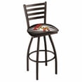 thumbnail image 7 of Utah 36 Inch L014 Black Wrinkle With Ladder Back Bar Stool, 7 of 7