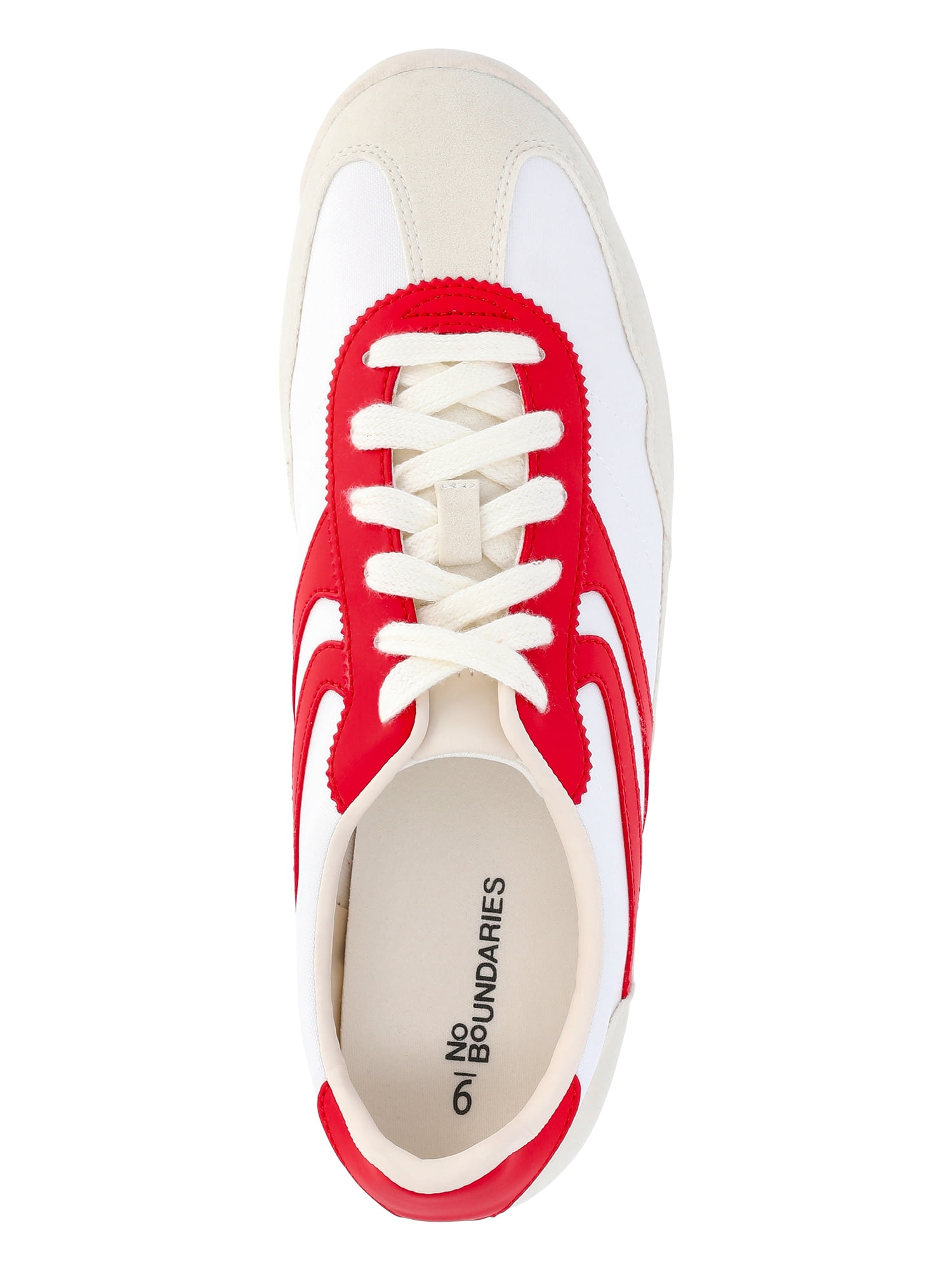 No Boundaries Retro Lace-Up Sneakers, Women's