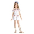 thumbnail image 6 of Girls Summer Dress Toddler Ruffle Sleeve Dresses Kids Swing Casual Beach Boho Sundress with Pockets For 18 Months 1T 2T 3T 4T 5T 6T 7T Gibobby,5-6 Years,White, 6 of 6
