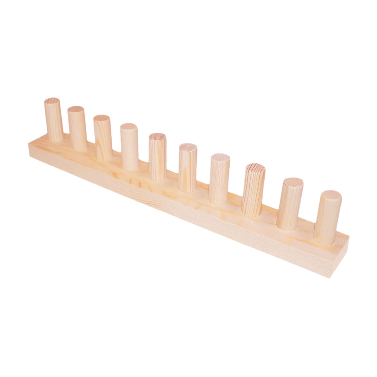Sharprepublic Beginner Friendly Wooden Knitting Loom for Chunky Yarn Blanket Weaving DIY Craft
