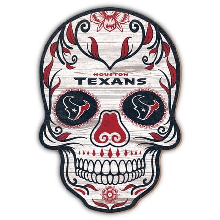 Houston Texans 12 Sugar Skull Sign