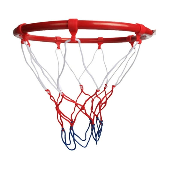 Basketball Rim Replacement Steel Portable Basketball Rim and Net with Screws Heavy Duty Weather Hanging Basketball Hoop for Indoor Outdoor Basketball Hoop Rim and Net