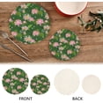 thumbnail image 4 of Pot Holders Trivets Set Cotton Potholders Set, Hot Pads Set of 2, Pink Lotus Hot Pot Trivets One 9.45 Inch and One 7 Inch, 4 of 7