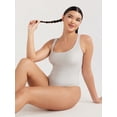 thumbnail image 2 of No Boundaries Juniors’ Lurex One Piece Tank Swimsuit with Scooped Back, Sizes S-XL, 2 of 6