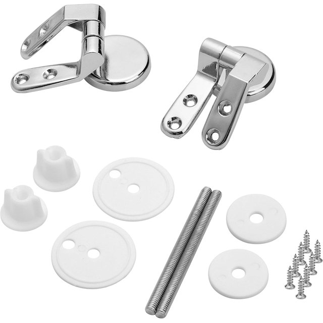 Vis Filetée Durable pour Assemblage, Résistance à la Corrosion Finition Chrome Boulons de Fixation en Alliage de Zinc avec Installation Facile pour Divers Styles de Toilettes Y Compris Métal en Bois