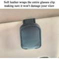 thumbnail image 6 of Fymlhomi Sunglasses Holders for Car Sun Visor, Magnetic Leather Glasses Eyeglass Hanger Clip for Car, Ticket Card Clip Eyeglasses Mount, Car Visor Accessories, 6 of 14