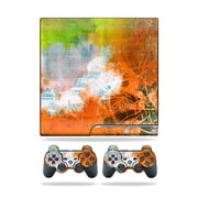 MightySkins Skin Compatible With Sony Playstation 3 PS3 Slim skins + 2 Controller skins Sticker Urban Abstract