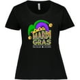thumbnail image 3 of Inktastic Mardi Gras New Orleans Louisiana Jester Hat Women's Plus Size T-Shirt, 3 of 5
