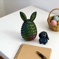 thumbnail image 6 of BAOPAI Easter Basket Stuffers Printed Bunny Egg Set with Mini Cute Lop Eared Inside Surprise Printed Toys for Home Office Desk Decor Easter Decorations Gifts, 6 of 6