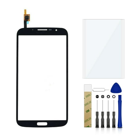 For AT&T Samsung Galaxy Mega 6.3 SGH-I527 i527 Replacement Front Touch Screen Outer Glass Lens Tool Black