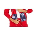 thumbnail image 3 of Tommy Hilfiger Women's Tie Dyed Hoodie Red Size X-Small, 3 of 3