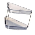 thumbnail image 1 of Luzkey 2 Tier Corner Makeup Organizer,Desktop Shower Shelf,Kitchen Organizer Rack, Corne Storage Rack for Toilet, Bathroom, Bedroom Transparent Blue, 1 of 8