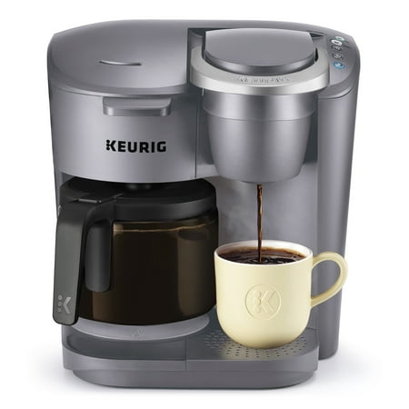 Keurig K-Duo Essentials Single Serve & Carafe Coffee Maker  Moonlight Gray
