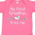 thumbnail image 4 of Inktastic My Great Grandma Loves Me Heart Great Grandchild Boys or Girls Baby Bodysuit, 4 of 5