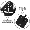 thumbnail image 5 of MLINS  Metal Direction Vane Weather Wind Decorations for outside Black, 5 of 6