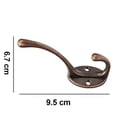 thumbnail image 5 of 10 Pack Rustic Coat Hooks Wall Mounted Heavy Duty Dual Hooks, 5 of 5