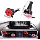 thumbnail image 2 of 4 piezas de decoración de ventilación de aire de coche, decoración interior de coche, lápiz labial de diamantes de imitación, clip ambientador de coche (rojo, rosa) JM, 2 of 5
