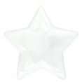 thumbnail image 3 of Set of 3 Openable Fillable Clear Plastic Star Christmas Ornaments DIY Craft 3.5 Inches, 3 of 4