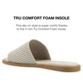 thumbnail image 7 of Journee Collection Womens Prisilla Tru Comfort Foam Linen Slip On Slide Sandals, 7 of 7