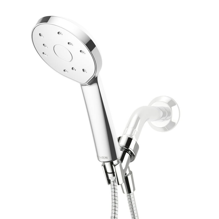 Kiri Low Flow 1-Spray 6 in. 40% Water Saving 1.5 GPM Shower Head Satinjet Patented Technology, Chrome Kiri Low Flow 1-Spray 6 in. 40% Water Saving 1.5 GPM Shower Head Satinjet Patented Technology, Chrome