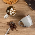 thumbnail image 2 of AmorArc Ceramic Coffee Mugs Set of 4, 12oz Stoneware Coffee Mugs Set For Dad Mom Women MEN, Light Weight Coffee Cups for Latte/Tea/Beer/Hot Cocoa, Dishwasher & Microwave Safe,Green Wheat, 2 of 7