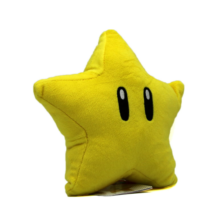 Little Buddy 1823 Super Mario All Star Collection Super Star 6 Plush,Yellow