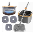thumbnail image 2 of Zoxiy Compact Spin Mop Set,Wringing Mop with Clean Dirty Water Separation,360° Swivel Mop Head,Dual Compartment Design,Perfect For Daily Home Floor Cleaning Needs,Dark Gray, 2 of 8