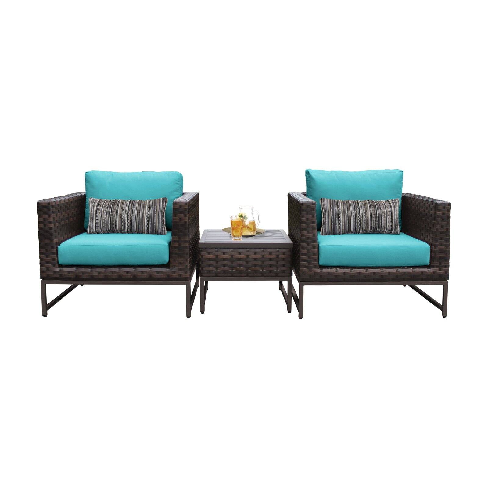 Barcelona Resin Wicker Outdoor Sofa Set Baci Living Room