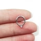thumbnail image 2 of Teardrop Cubic Zirconia Nose Ring Septum Clicker Cartilage Earrings Body Piercing Jewelry 316L Surgical Steel Segment, 2 of 5