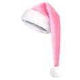 thumbnail image 3 of FAIOROI Extra Long Plush Santa Hat Velvet Christmas Hat with Faux Fur Brim & Pom Pom, Holiday Party Costume Accessory Free Size, 3 of 6