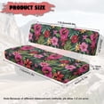 thumbnail image 7 of FKELYI Mule Bench Seat Cover Compatible with Kawasaki Mule 600/610 Anti-Dust Waterproof Seat Protector Cover for Polaris Ranger XP 1000 Hibiscus Flower Tropical Leaf Print, 7 of 7