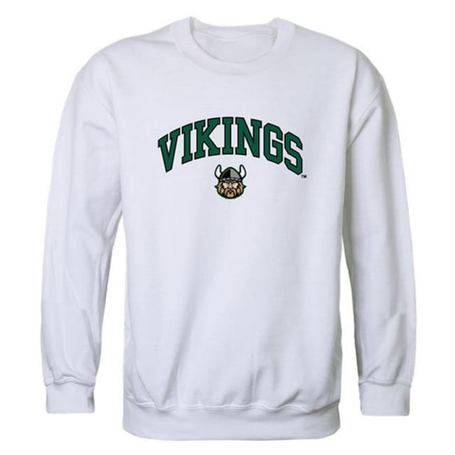 W Republic 541-282-WHT-04 Cleveland State University Men Campus Crewneck Sweatshirt, White - Extra Large