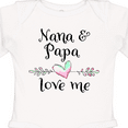 thumbnail image 4 of Inktastic Nana and Papa Love Me Heart Grandchild Boys or Girls Long Sleeve Baby Bodysuit, 4 of 5