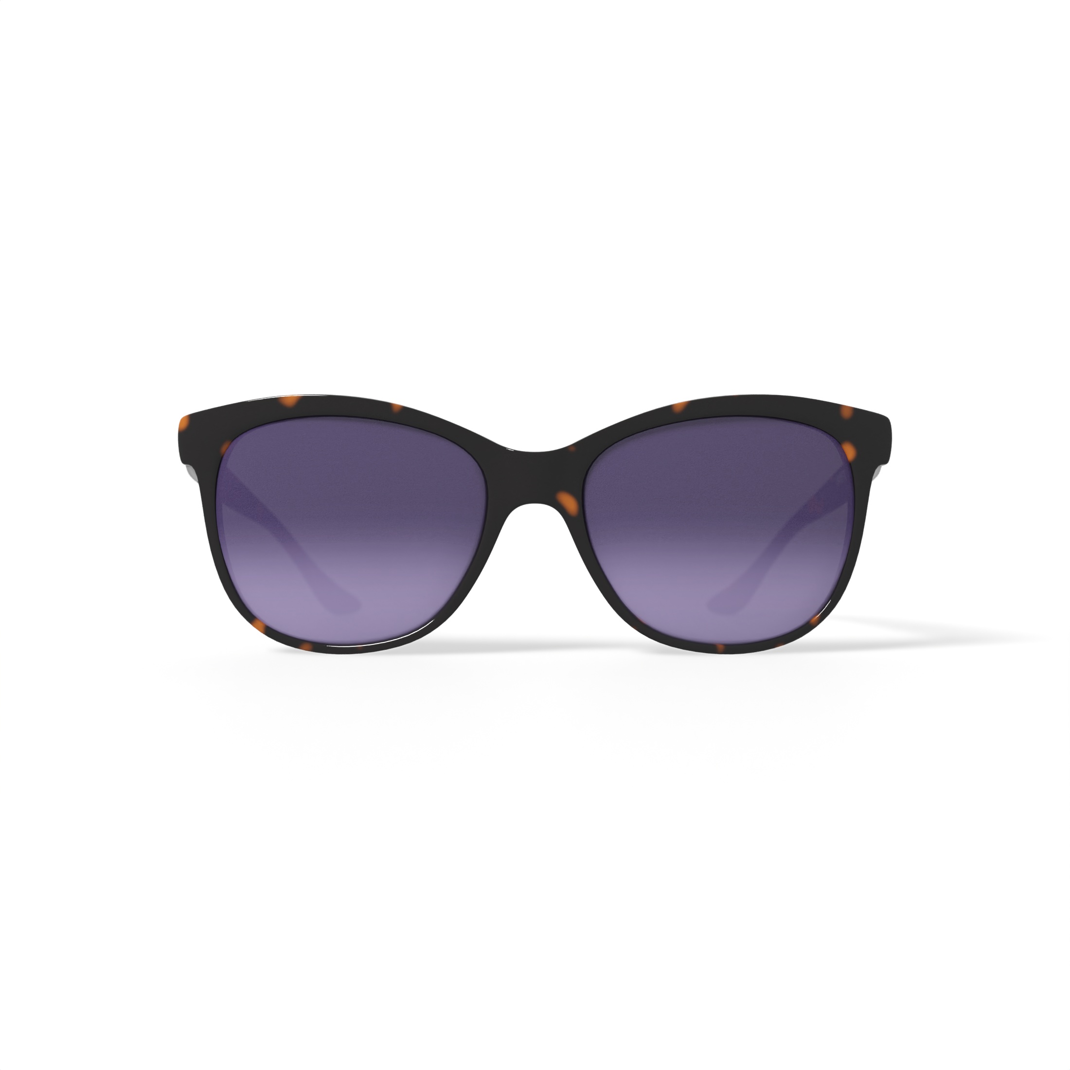 Solvari Women’s Rx-able Fashion Sunglasses, Ava - Tortoise, Round, Plastic, 55-15-135, with Case