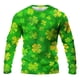 thumbnail image 3 of Camisa de Día de San Patricio Hombres de Manga Larga de Manga Larga Cuello Redondo Tops Casuales para Fiesta Festival Vacaciones Viajes Calle Uso Diario Camisetas de Hombre Casual Estiloso Verano, 3 of 6