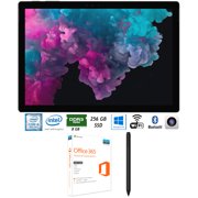 Microsoft KJT-00016 Surface Pro 6 12.3" Intel i5-8250U 8GB/256GB SSD Tablet (Black) with Microsoft Office 365 Personal Subscription P2 and Microsoft Surface Pen