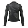 thumbnail image 4 of Genuine Leather Jacket Women Water Resistant Warm Motorbike Riding Jacket for Women, 4 of 6