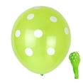 thumbnail image 2 of 100 Pcs Ballons à Pois Latex Légers Point de Vague Ballon Arrangement d'Atmosphère Colorée Accessoires Photo Bébé Vert/blanc à Pois, 2 of 8