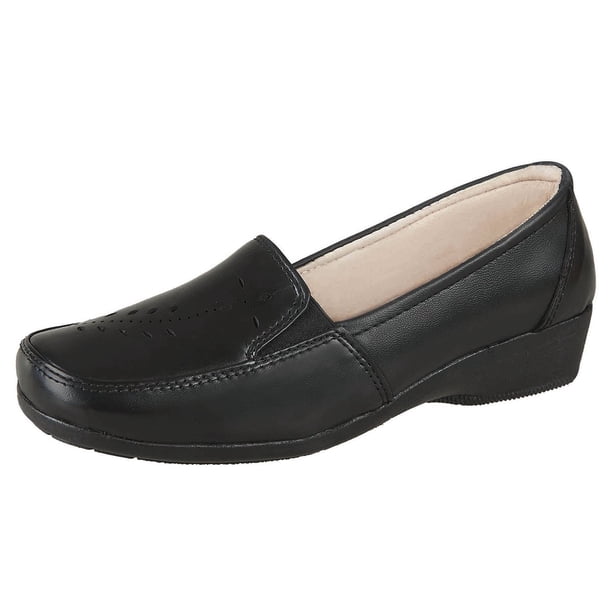 Confort Clásico Para Mujer CASTALIA Negro de Piel 016-19 CASTALIA 016-19