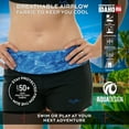 thumbnail image 3 of Aqua Design Swim Shorts for Women UPF 50+ UV Boy Short Swimshorts Swimwear: Green Bayou/Black size XL, 3 of 6