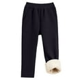 thumbnail image 5 of CAICJ98 Boy Girl Sweatpants Baggy Fleece Lined Pants High Waisted Athletic Pants for Running Winter Warm Casual Joggers Boys Girls (Black,13-14 Years), 5 of 6