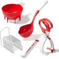 thumbnail image 1 of baomifa-6 Piece Canning Set - Jar Lifter, Canning Scoop, Funnel, Lid Lifter & Bubble Popper and Lid Rack, 1 of 4