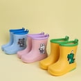thumbnail image 6 of XIMIN Kids Rainboots Girls' Cute Cartoon Bunny Rain Boots Boys Rainboots Kids Soft Bottom Fashion Rain Boots Toddler Rain Shoes Easy-on Boots, 6 of 8