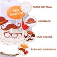 thumbnail image 6 of FELTECHELECTR Fathers Day Cake Decorations 50 Pcs in 10 Set Rectangle Paper Toppers Letter Printed Brown 4.2x3.3in, 6 of 8
