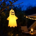 thumbnail image 6 of Tryvkinvive Halloween Decoration LED Hanging Ghost Lamp,Funny Ghost Light,Spooky Atmosphere Decor for Home Decor Supplies Outdoor,Indoor,Yard & Holiday Party Supplies, 6 of 7