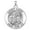 White, variant on Saint Luke Double Sided Artists Religious Medal - 2/3 inch Size of Dime, Sterling Silver