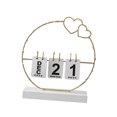 thumbnail image 4 of Calendario de San Valentín con luz decorativa de pie, regalos de boda, ilustraciones Base Corazón Blanco, 4 of 9